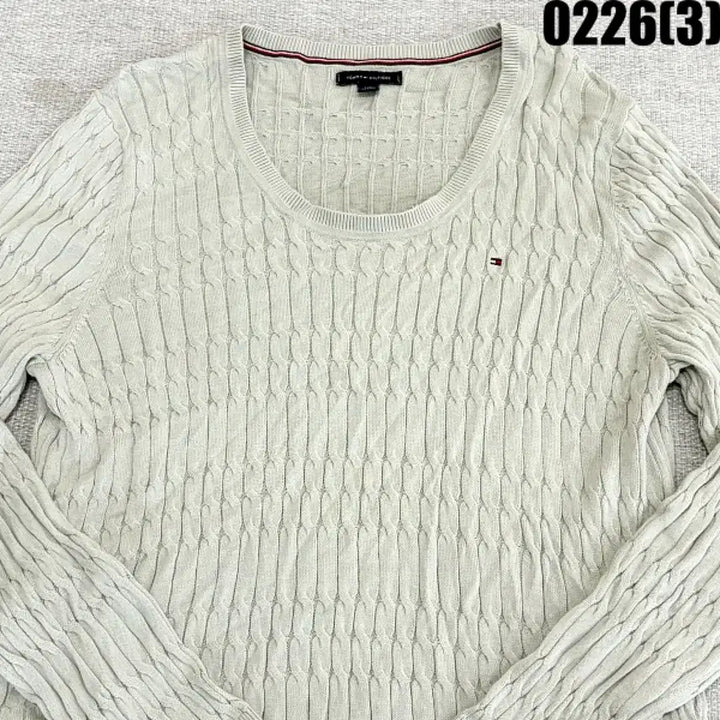 [BUNJANG] Tommy Hilfiger Cable Knit Sweater / L 타미힐피거 케이블 니트 스웨터 0226(3)