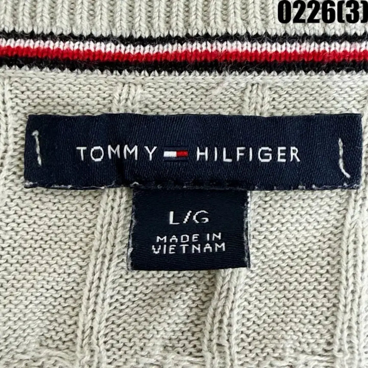 [BUNJANG] Tommy Hilfiger Cable Knit Sweater / L 타미힐피거 케이블 니트 스웨터 0226(3)