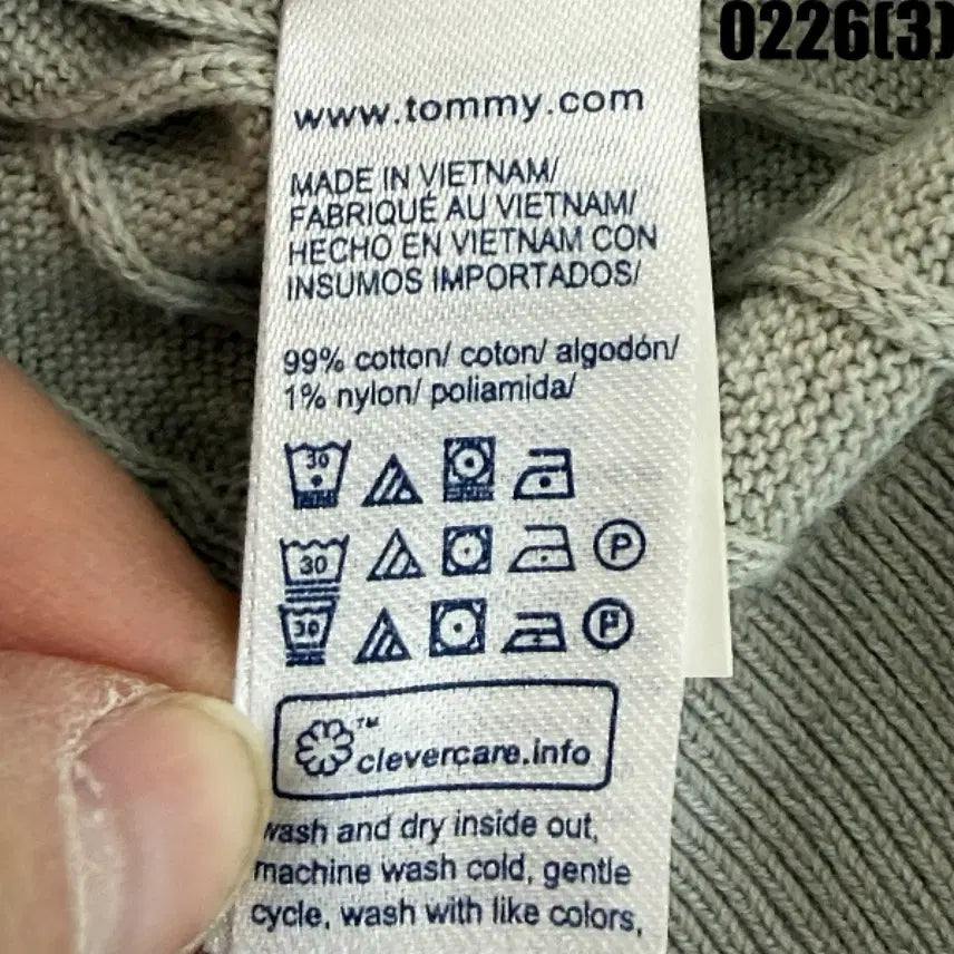 [BUNJANG] Tommy Hilfiger Cable Knit Sweater / L 타미힐피거 케이블 니트 스웨터 0226(3)