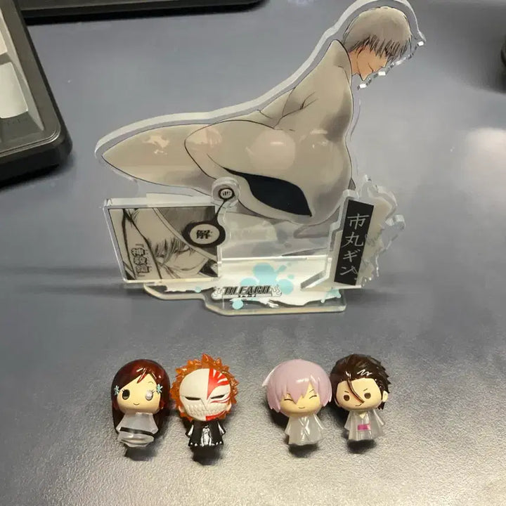 [BUNJANG] Bleach Ichimaru Gin Acrylic Stand Bundle Set / 블리치 이치마루 긴 아크릴 긴, 아이젠, 이치고, 오리히메 메지루시 일괄