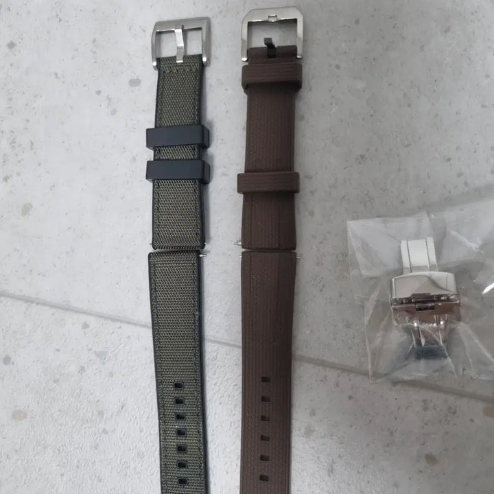 [BUNJANG] 20mm Rubber Strap Set / 20mm 러버스트랩 2종 + 디버클 신품급