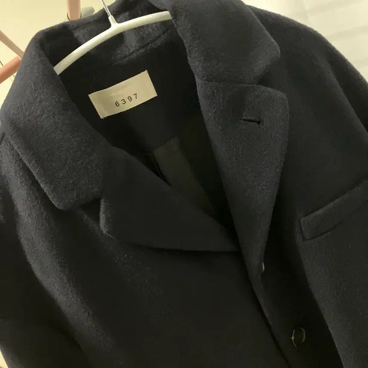 [BUNJANG] 6397 Navy Wool Cashmere Lapel Jacket / 6397 네이비 울 캐시 라펠 재킷