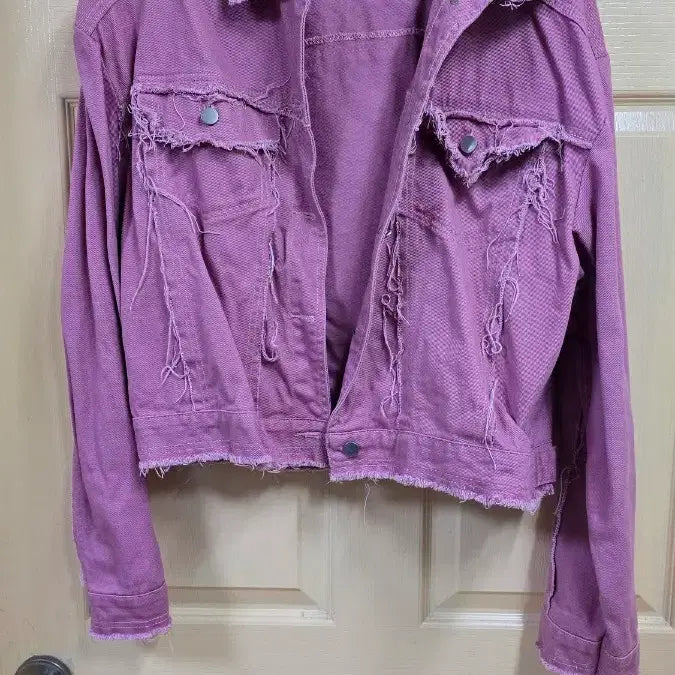 [BUNJANG] Street Denim Jacket (Indie Pink) / 스트릿 데님 청자켓 (인디핑크) 95-105사이즈