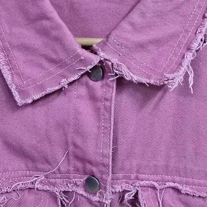 [BUNJANG] Street Denim Jacket (Indie Pink) / 스트릿 데님 청자켓 (인디핑크) 95-105사이즈