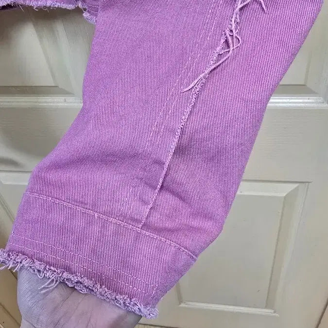 [BUNJANG] Street Denim Jacket (Indie Pink) / 스트릿 데님 청자켓 (인디핑크) 95-105사이즈