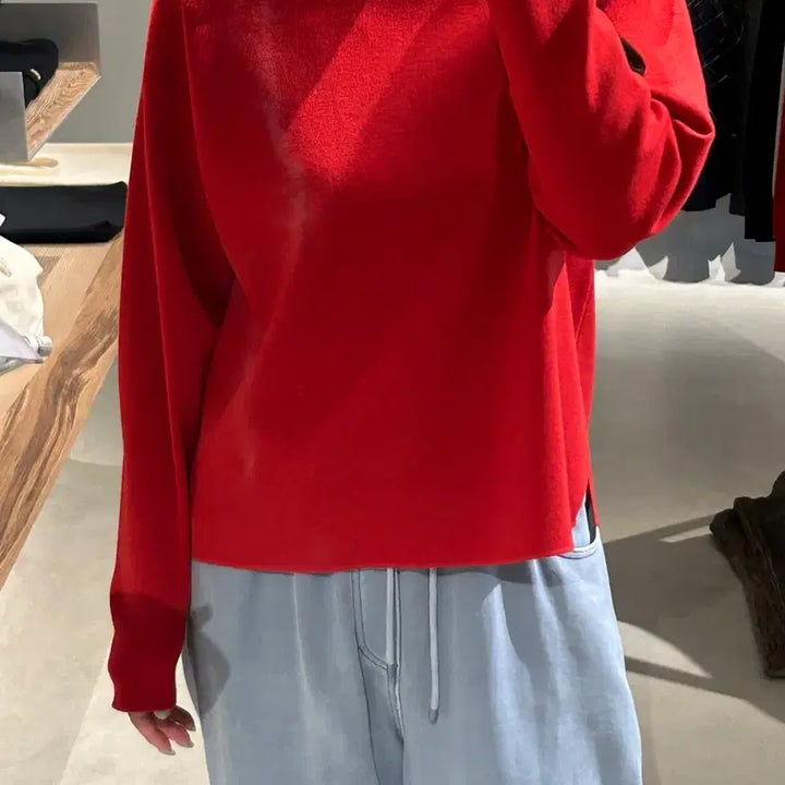 [BUNJANG] Vatoner Red Knit Sweater / 바토너 레드 니트