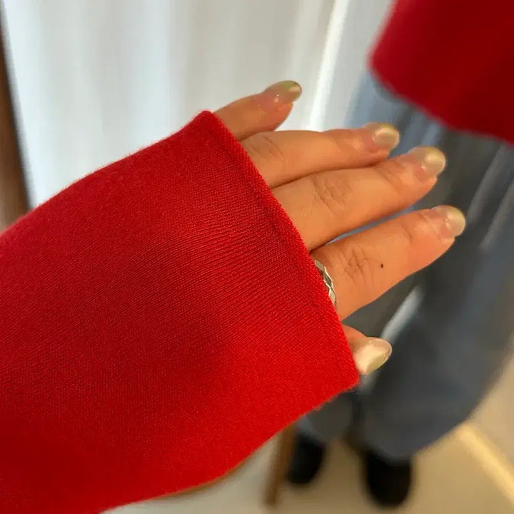 [BUNJANG] Vatoner Red Knit Sweater / 바토너 레드 니트