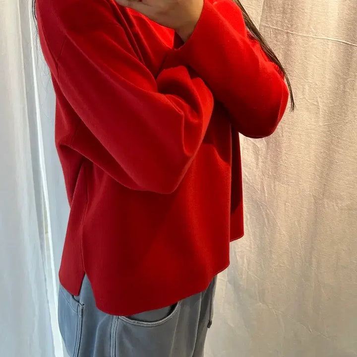 [BUNJANG] Vatoner Red Knit Sweater / 바토너 레드 니트