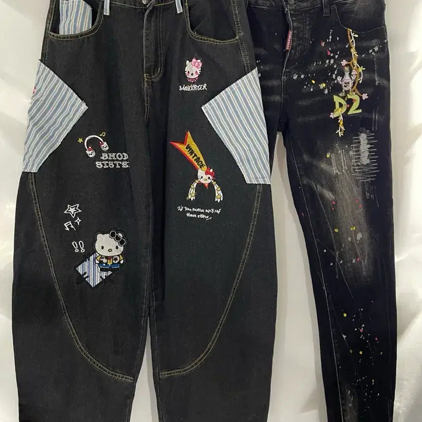 [BUNJANG] Kitty Jeans / 키티 청바지