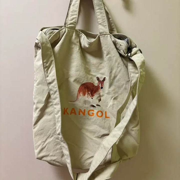 [BUNJANG] Kangol Shoulder Bag Ivory / 캉골 숄더백 아이보리