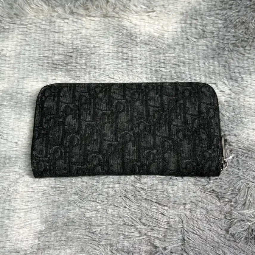 [BUNJANG] Dior Oblique Zip Long Wallet Black / [OS] 디올 오블리크 지퍼 장지갑 블랙