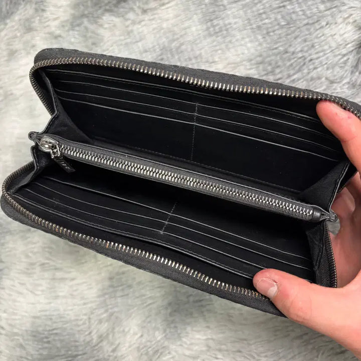 [BUNJANG] Dior Oblique Zip Long Wallet Black / [OS] 디올 오블리크 지퍼 장지갑 블랙
