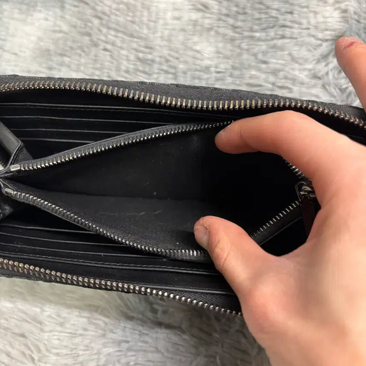 [BUNJANG] Dior Oblique Zip Long Wallet Black / [OS] 디올 오블리크 지퍼돌이 장지갑 블랙