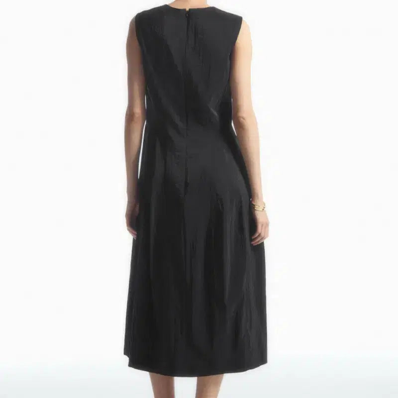 [BUNJANG] COS Sleeveless Topstitch Midi Dress / COS 슬리브리스 탑스티치 미디 드레스