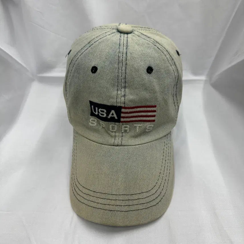 [BUNJANG] OS USA Denim Ball Cap / OS 성조기 USA 데님 볼캡 모자