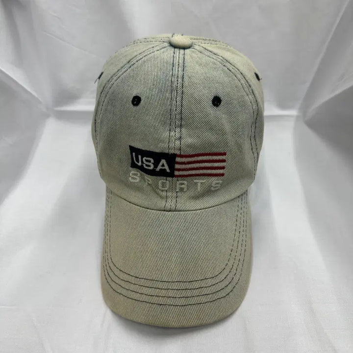 [BUNJANG] OS USA Denim Ball Cap / OS 성조기 USA 데님 볼캡 모자