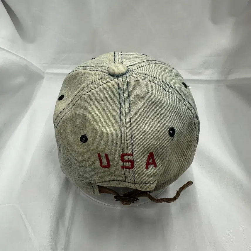 [BUNJANG] OS USA Denim Ball Cap / OS 성조기 USA 데님 볼캡 모자