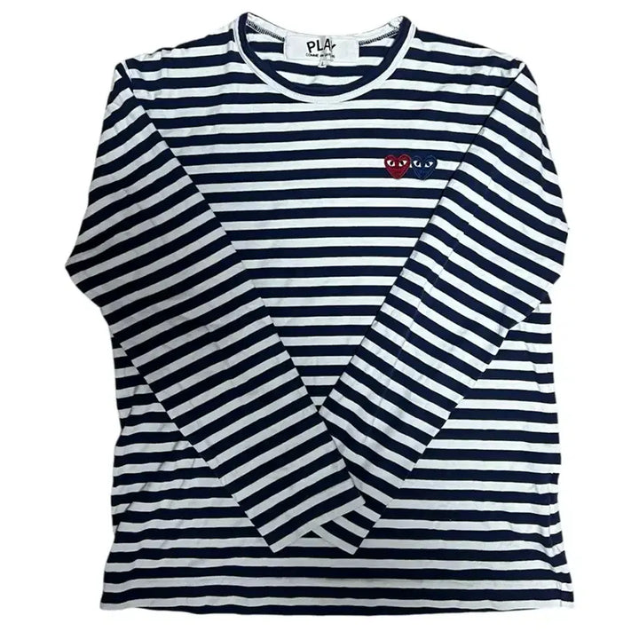 [BUNJANG] Comme des Garcons Double Heart Long Sleeve / [L] 꼼데가르송 더블하트 롱슬리브