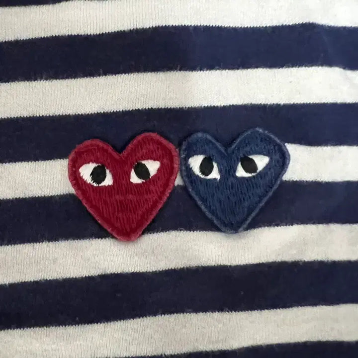 [BUNJANG] Comme des Garcons Double Heart Long Sleeve / [L] 꼼데가르송 더블하트 롱슬리브