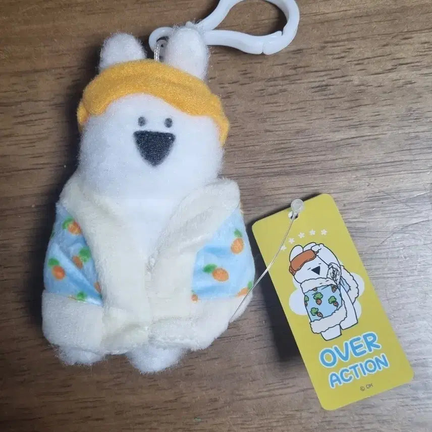 [BUNJANG] Over Action Rabbit Keyring Doll / 오버액션토끼 키링 인형