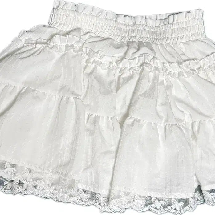 [BUNJANG] Ably Flare Lace Skirt / 에이블리) 캉캉 플레어 레이스 치마 스커트