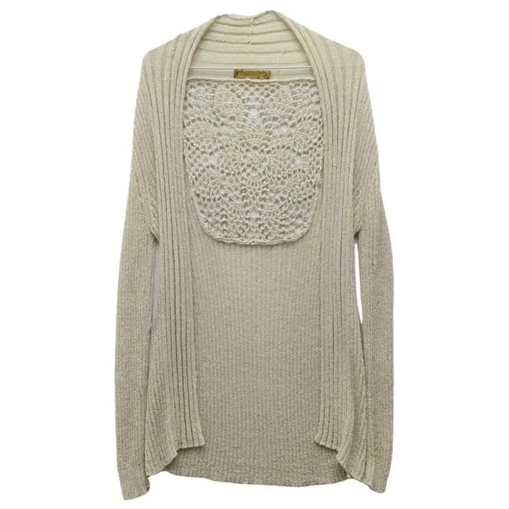 [BUNJANG] Vintage Beige Knit Cardigan / 일본빈티지 베이지 니트 가디건