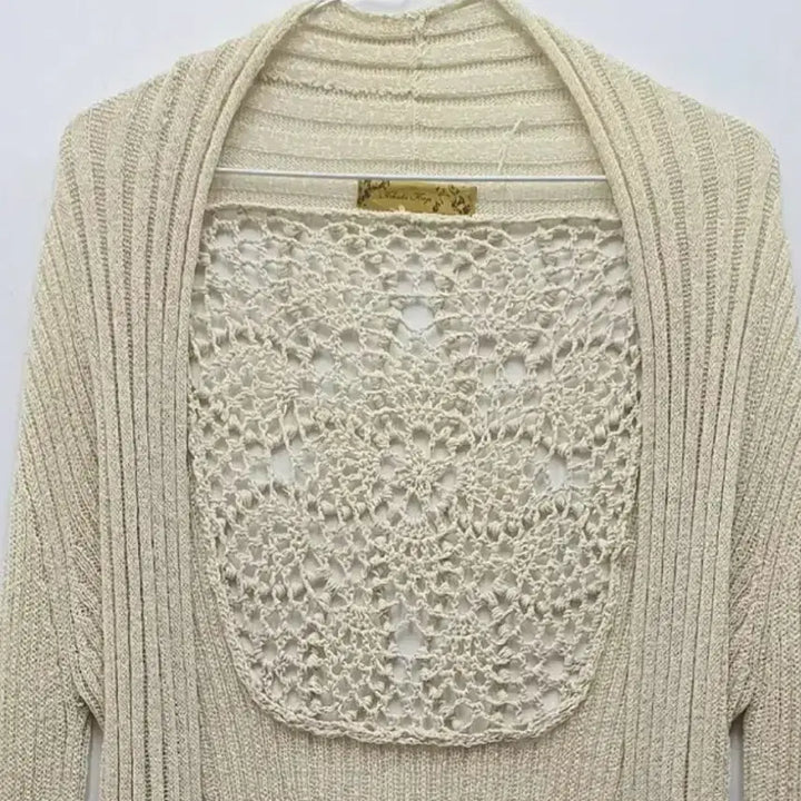 [BUNJANG] Vintage Beige Knit Cardigan / 일본빈티지 베이지 니트 가디건