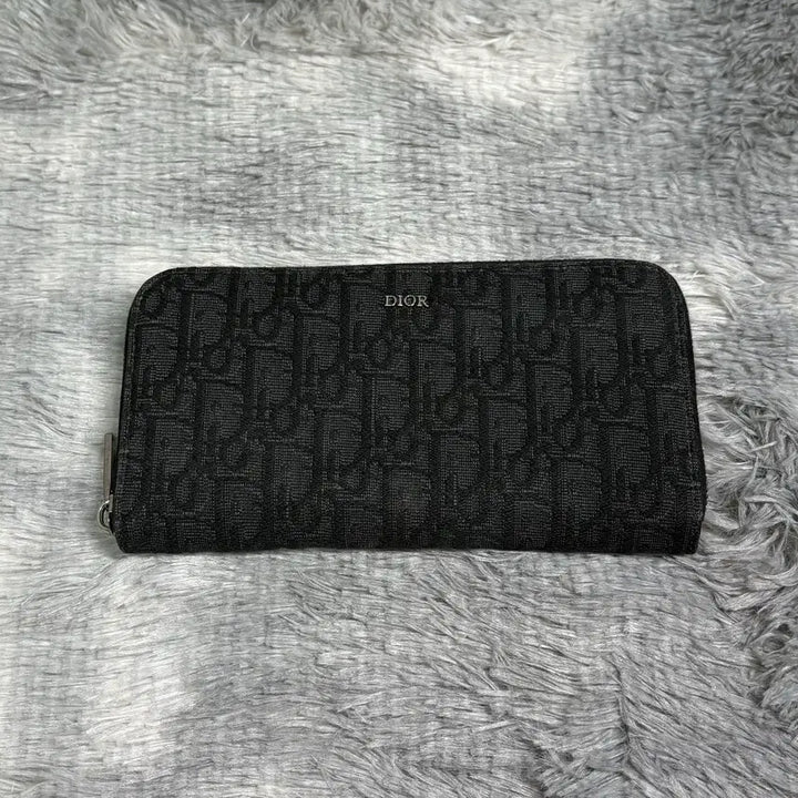 [BUNJANG] Dior Oblique Zip Long Wallet Black / [OS] 디올 오블리크 지퍼 장지갑 블랙