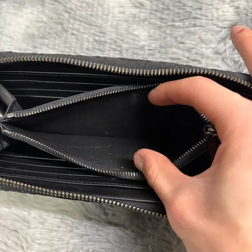 [BUNJANG] Dior Oblique Zip Long Wallet Black / [OS] 디올 오블리크 지퍼 장지갑 블랙