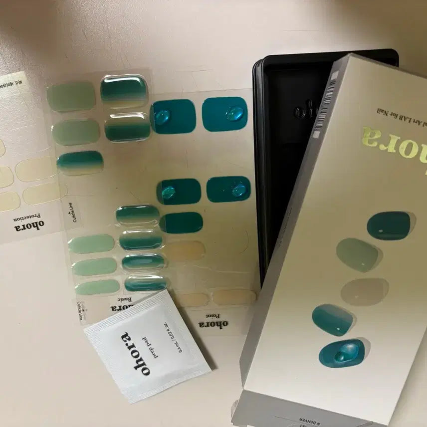 [BUNJANG] Ohora Nail Tip Set (Mint/Blue) / 오호라 네일팁 세트 민트/블루