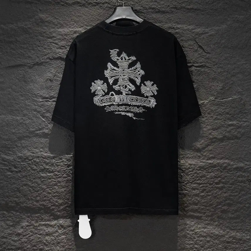 [BUNJANG] Chrome Hearts Big Logo Embroidered Hoodie - White / 111111111