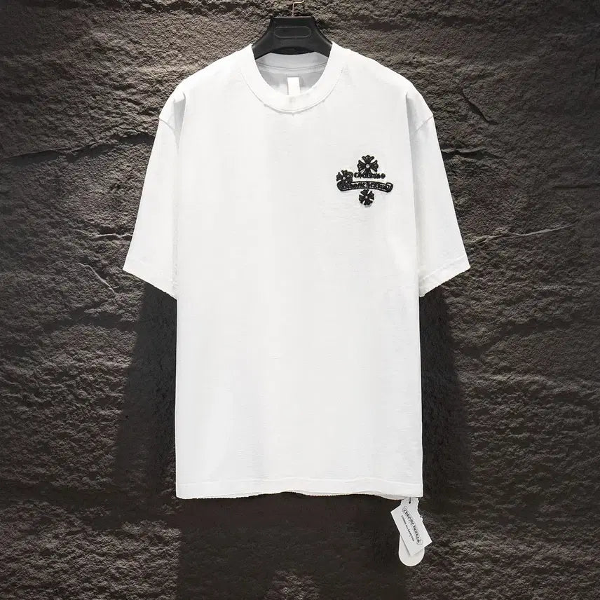 [BUNJANG] Chrome Hearts Big Logo Embroidered Hoodie - White / 111111111