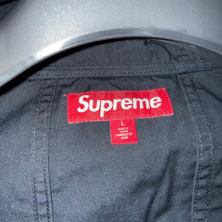 [BUNJANG] Supreme Cotton Utility Anorak Jacket - Black (L) / 슈프림 코튼 유틸리티 아노락 블랙 L