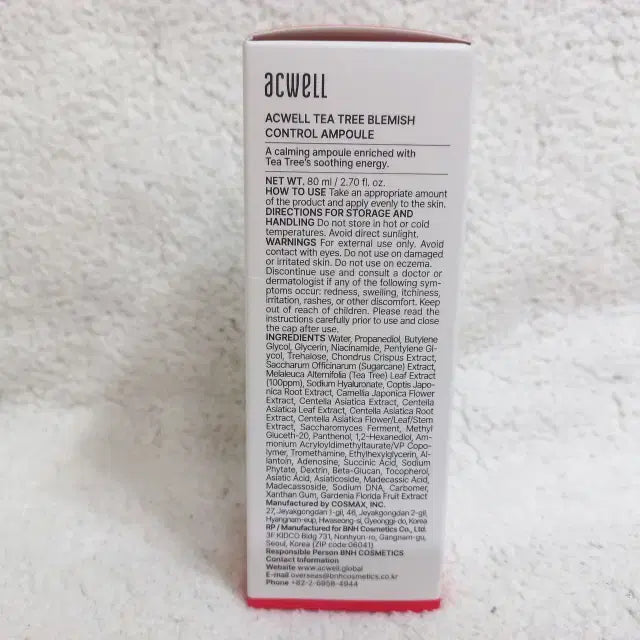 [BUNJANG] Acwell Tea Tree Blemish Control Ampoule 80ml / 아크웰 티트리 블레미쉬 컨트롤 앰플 80ml