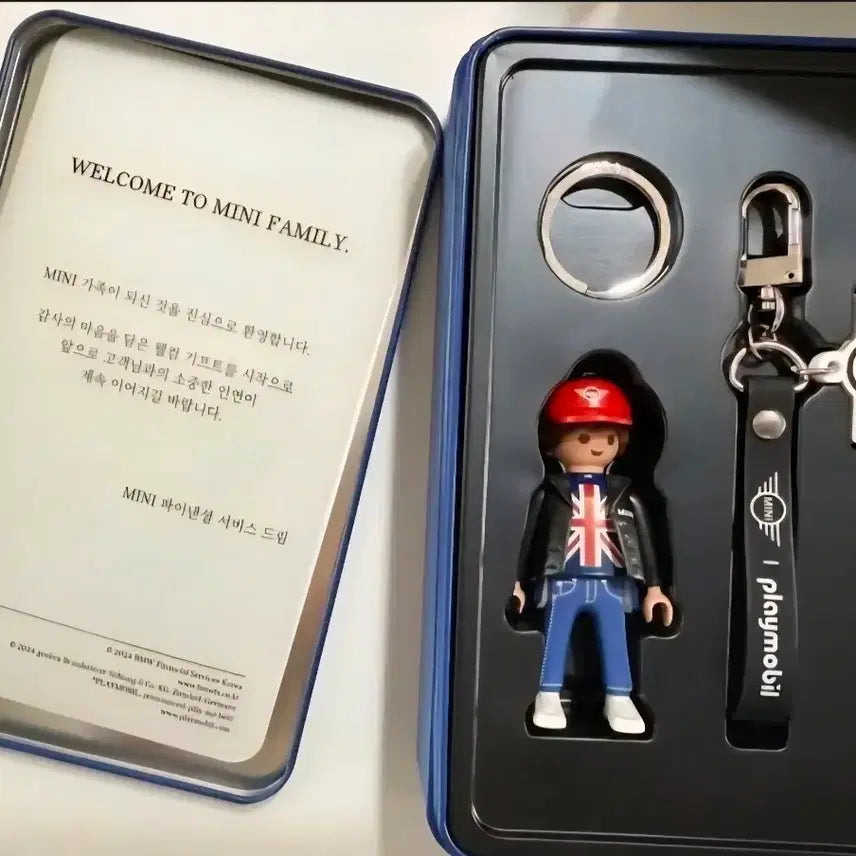 [BUNJANG] BMW Mini Playmobil Keyring Set / bmw 미니 MINI 플레이모빌 키링 세트 새상품