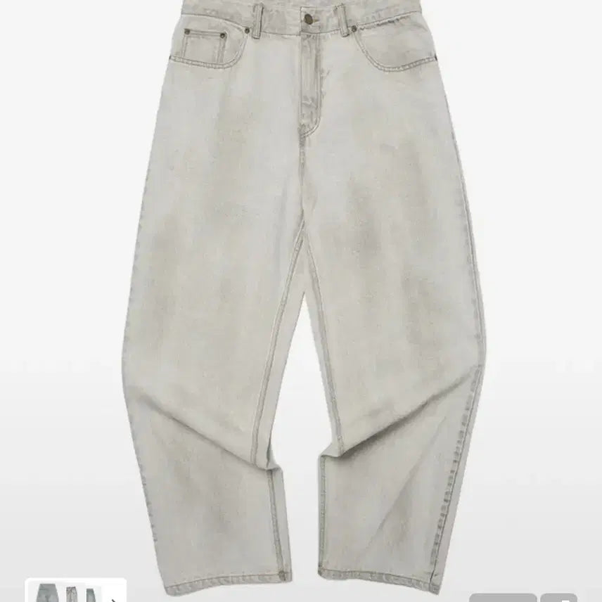 [BUNJANG] Weeekenders Face Denim Pants (S.Grey) / 위캔더스 바지 FACE DENIM PANTS (S.GREY)