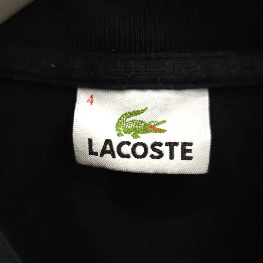 [BUNJANG] Lacoste Polo Shirt (4) - Black / 라코스테 반팔 피케 폴로 셔츠 (4) 3.5