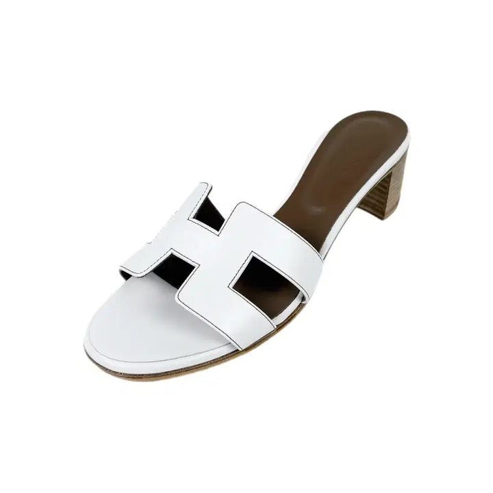 [BUNJANG] Hermès Oasis Sandals White (38) / [정품] 에르메스 오아시스 샌들 화이트 (38)