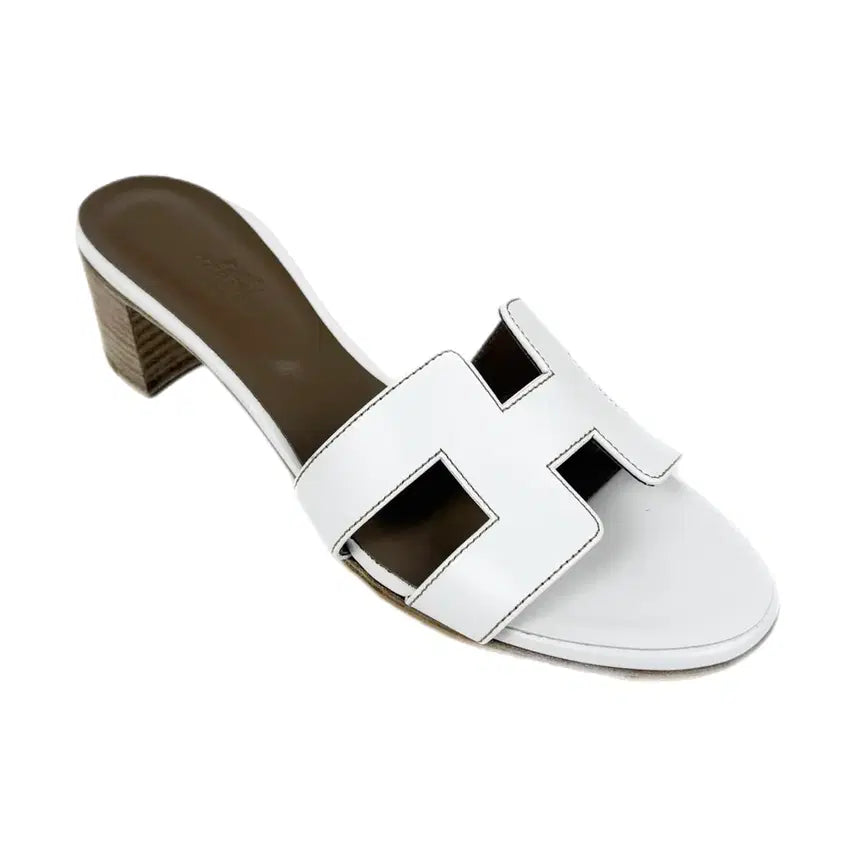 [BUNJANG] Hermès Oasis Sandals White (38) / [정품] 에르메스 오아시스 샌들 화이트 (38)