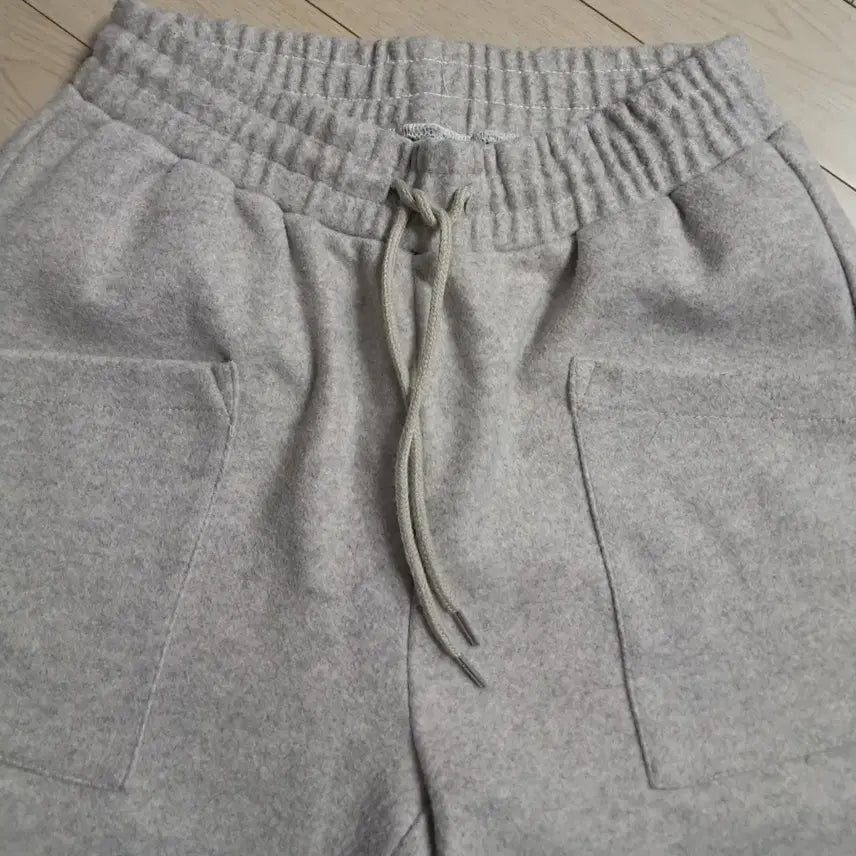 [BUNJANG] Gray Wool Blend Banding Pants / 회색 밴딩 울 팬츠