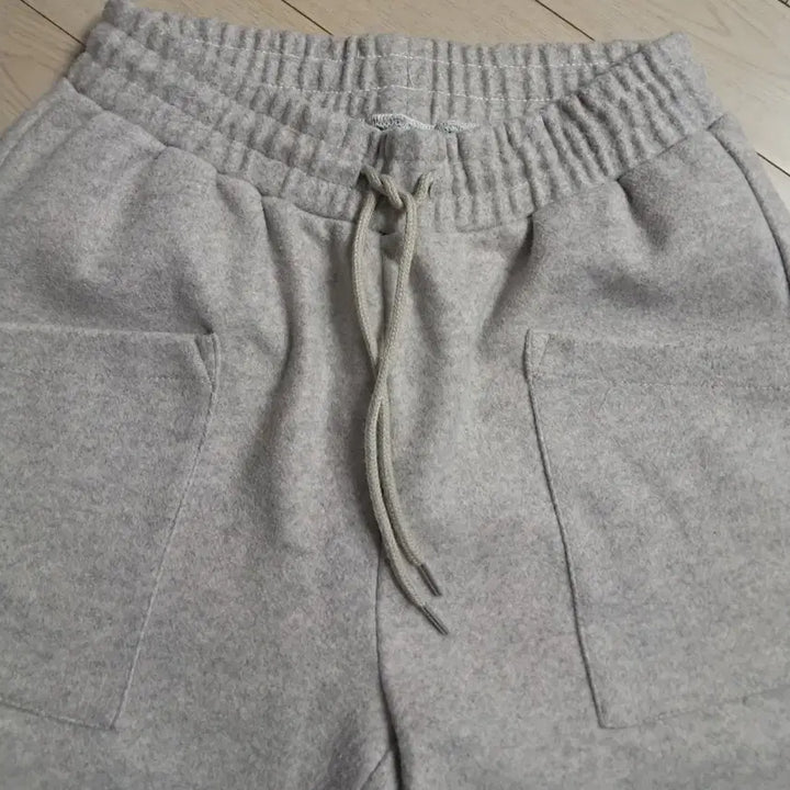 [BUNJANG] Gray Wool Blend Banding Pants / 회색 밴딩 울 팬츠