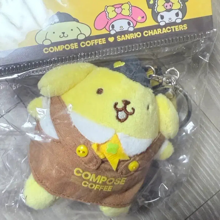 [BUNJANG] Compose x Sanrio Pompompurin Keyring / 미개봉) 산리오 콜라보 컴포즈 폼폼푸린 키링