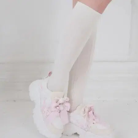 [BUNJANG] Majestic Legon Hello Kitty Angel Deco Platform Sneakers / 마제스틱 레곤 헬로키티 엔젤 데코 통굽 스니커즈
