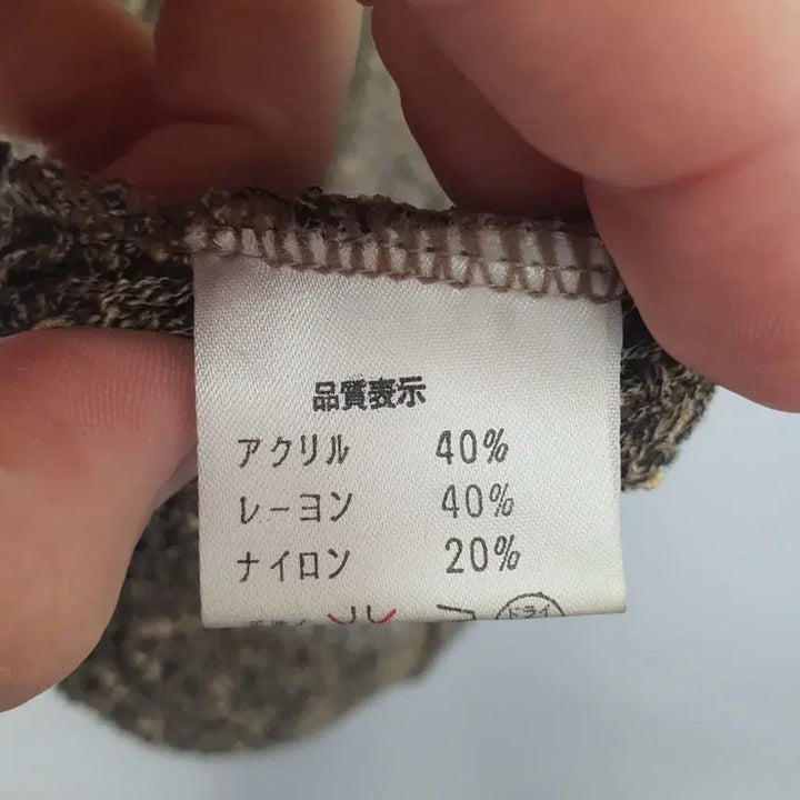 [BUNJANG] LOVELINE Brown Knit Long Vest / LOVELINE 브라운 니트 롱 조끼