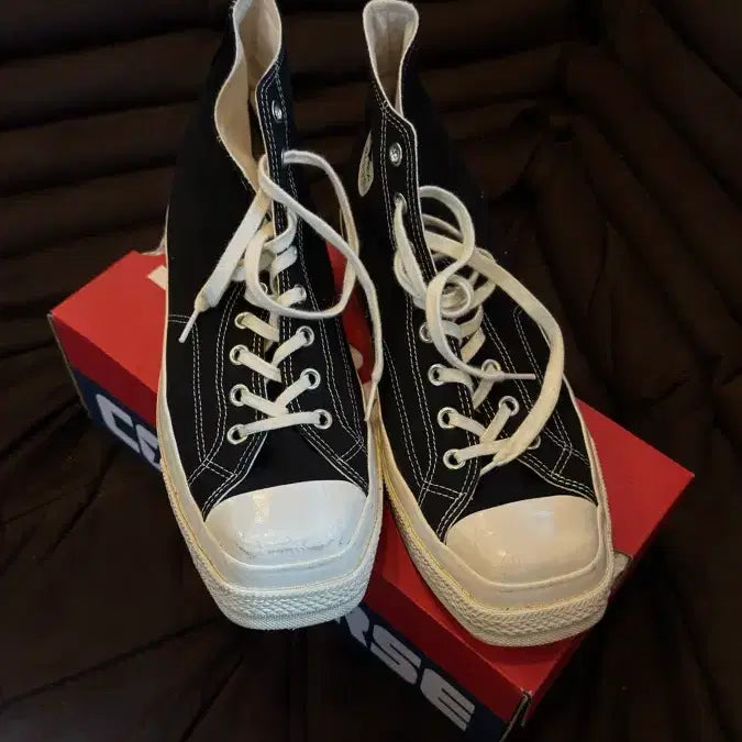 [BUNJANG] Converse All Star Square Toe High Top Sneakers / Converse All Star 스퀘어토 하이 (Made in Japan