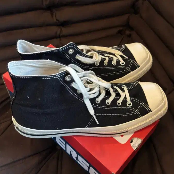 [BUNJANG] Converse All Star Square Toe High Top Sneakers / Converse All Star 스퀘어토 하이 (Made in Japan