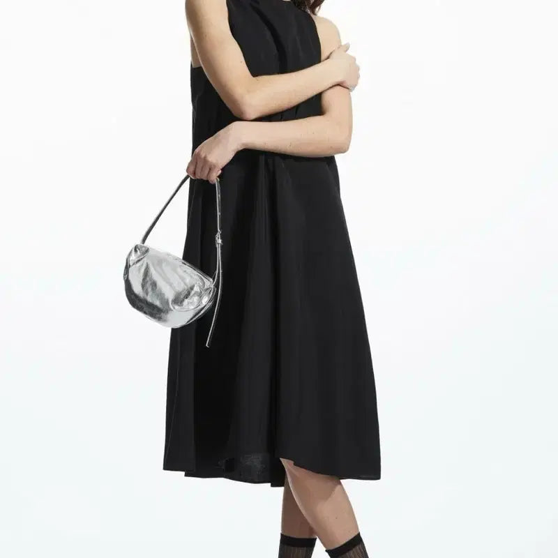 [BUNJANG] COS Racer Neck Dress Black / cos 레이서넥 드레스 블랙