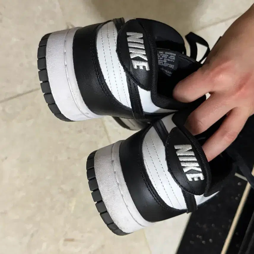 [BUNJANG] Nike Dunk Low Retro Black 280 Sneakers / 나이키 덩크로우 레트로 블랙 280