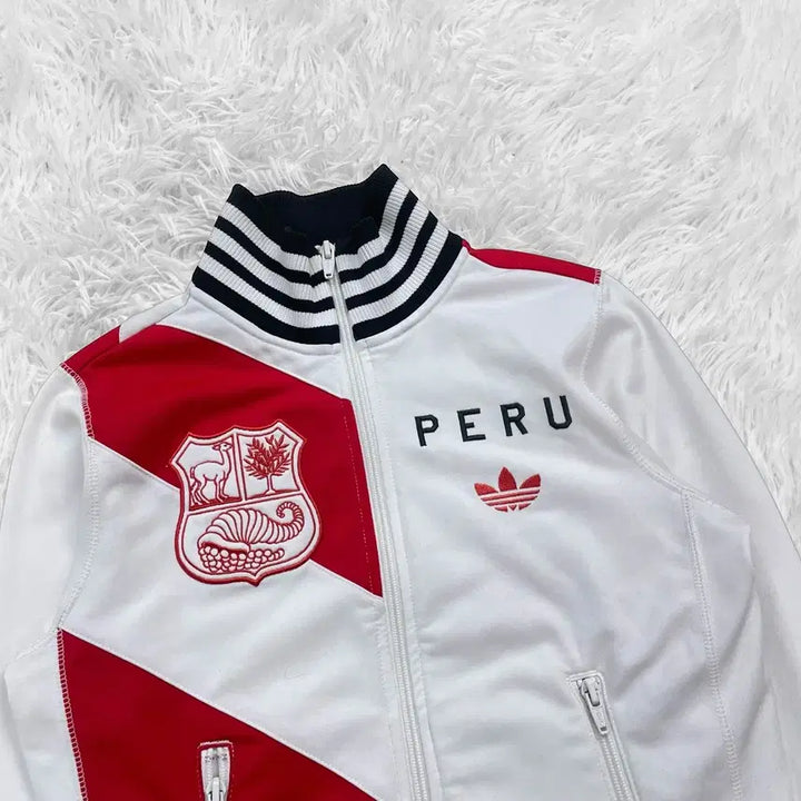[BUNJANG] Adidas Peru Track Top Jersey White / 아디다스 페루 트랙탑 져지 화이트