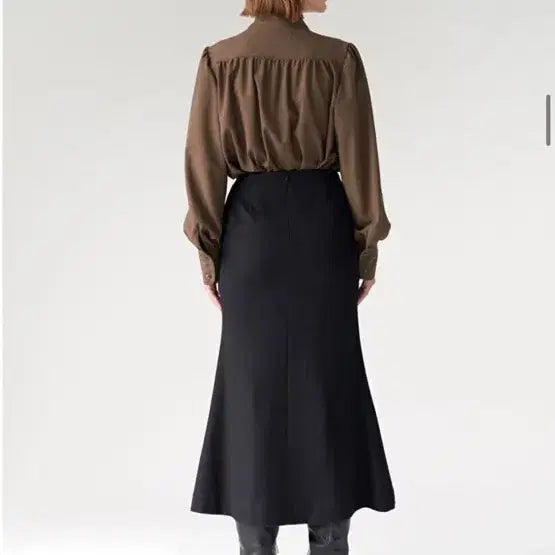 [BUNJANG] Mohan Black Flare Long Skirt / 모한 블랙 플레어 스커트